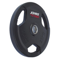 Диск обрезиненный 25кг Johns 91010 -25В черный