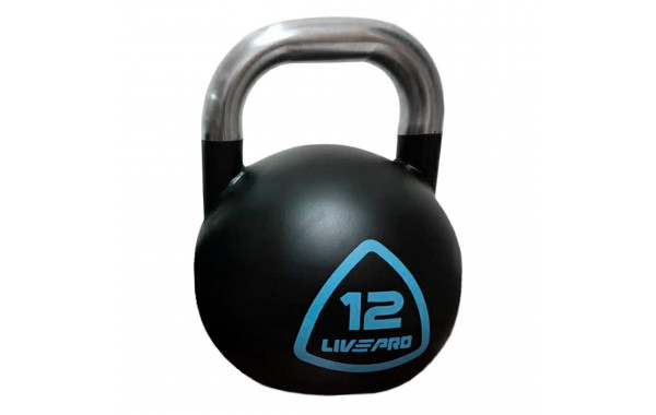 Соревновательная гиря 12 кг Live Pro Steel Competition Kettlebell LP8042-12 600_380