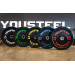 Диск каучуковый для штанги YouSteel тренировочный черный 15кг 75_75