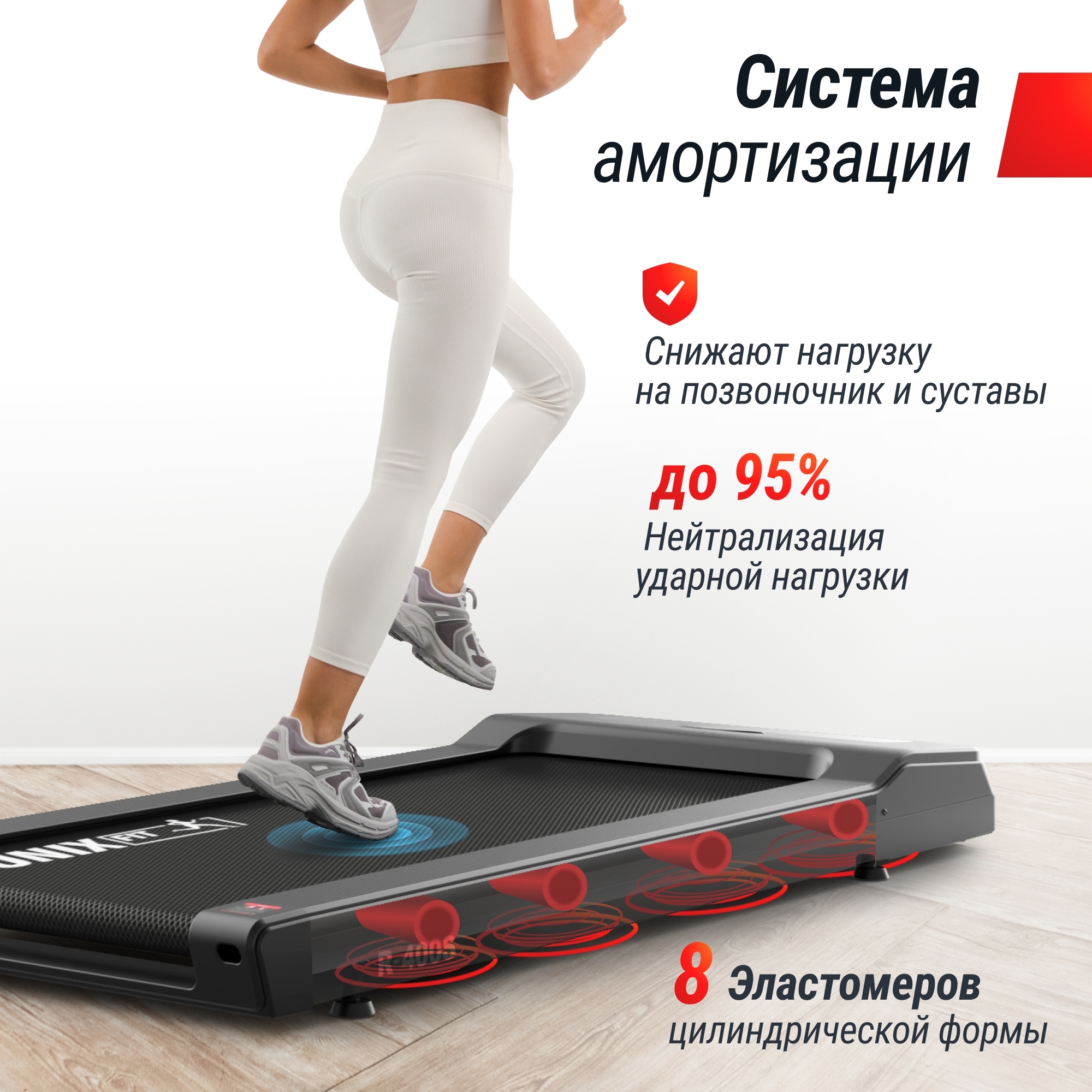 Беговая дорожка UnixFit R-400S 2000_2000