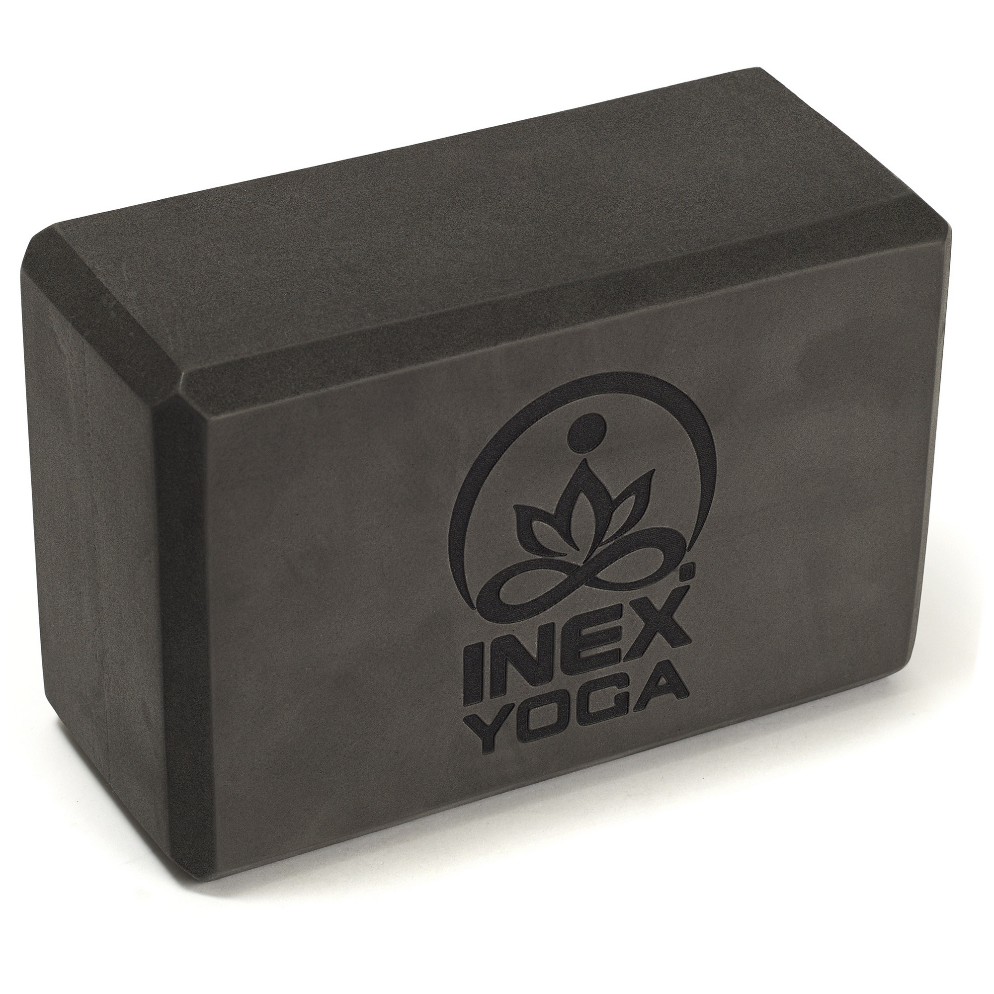 Блок для йоги 23x15x10см Inex Yoga Block EVA 4" YGBK-CG темно-серый 2000_2000