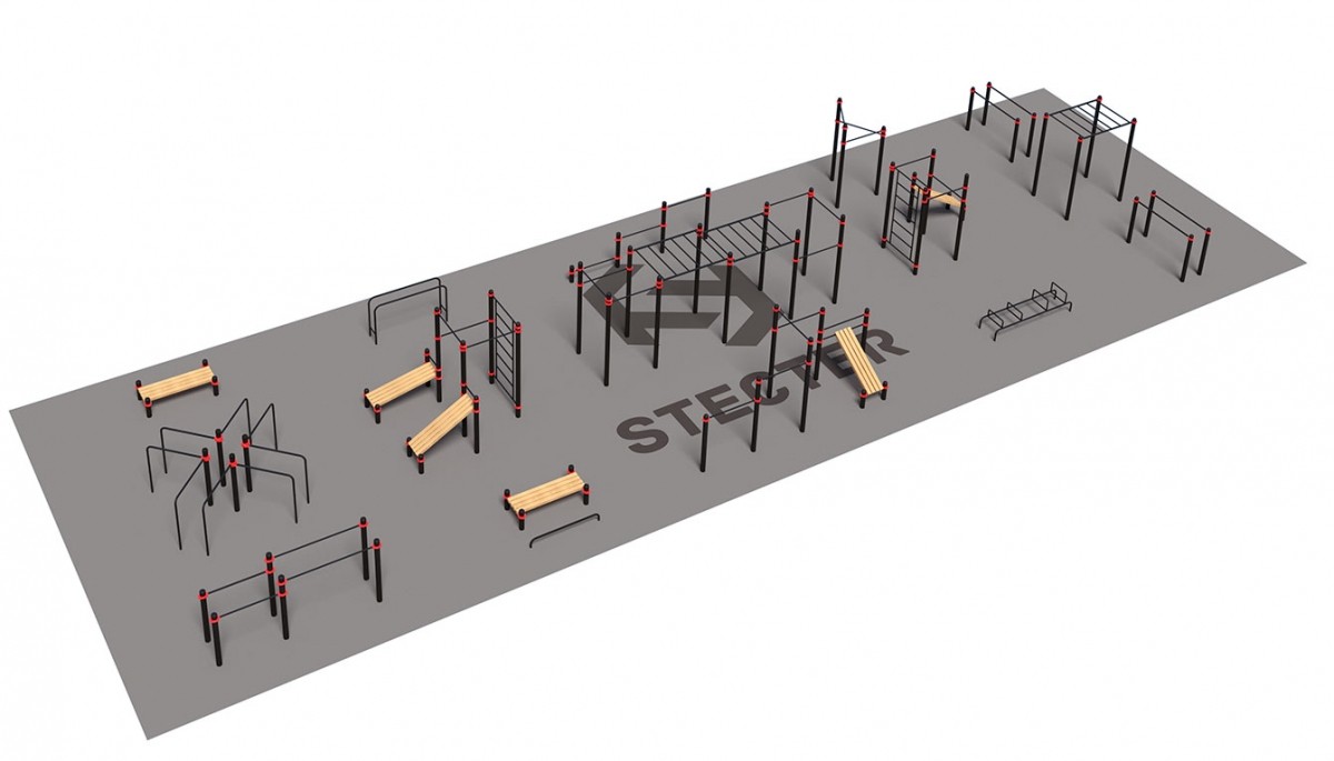 Проект Stecter Парковая площадка для Воркаут 4-5 5082 1200_685