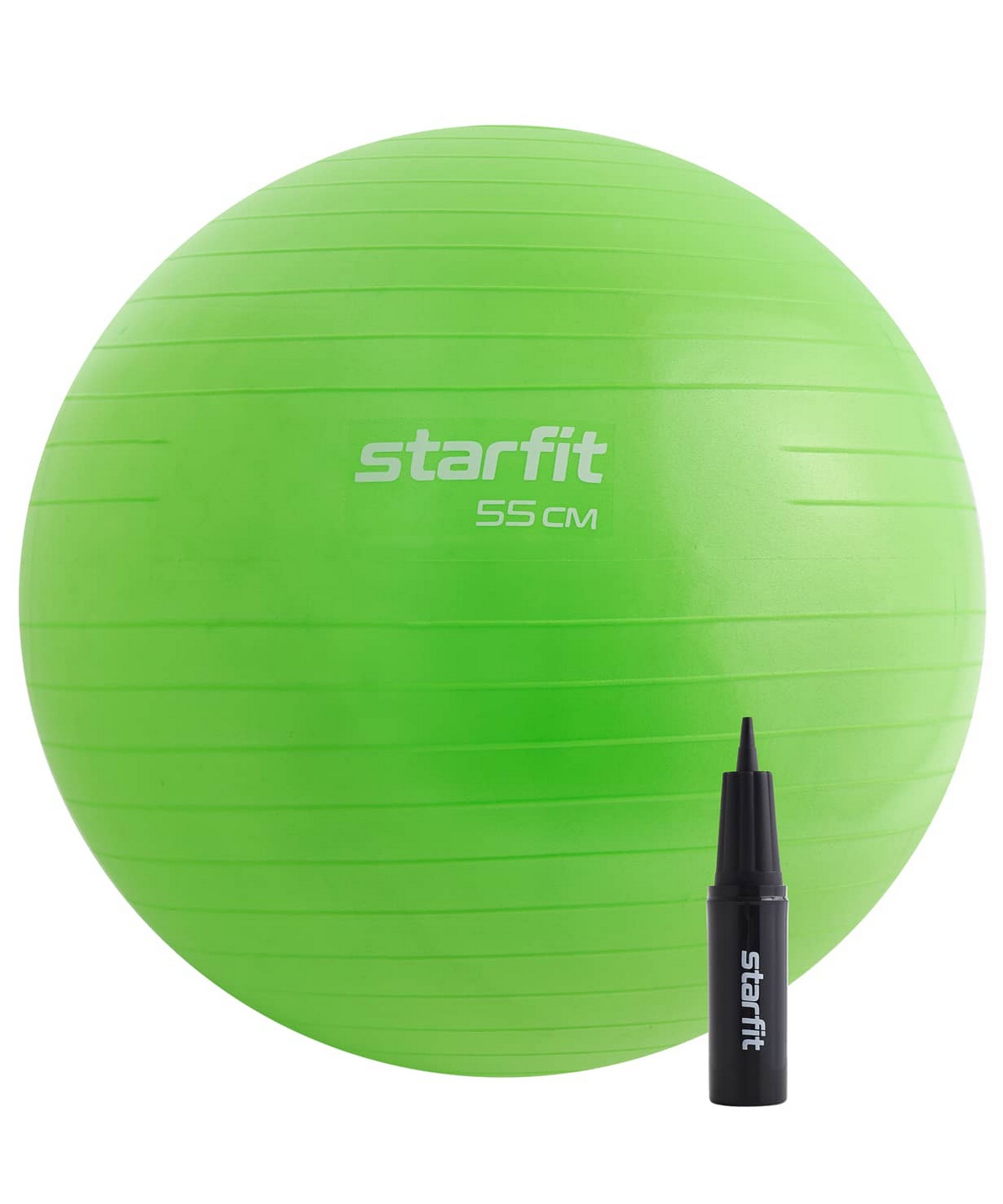 Фитбол d55см Star Fit с ручным насосом GB-109 зеленый 1667_2000