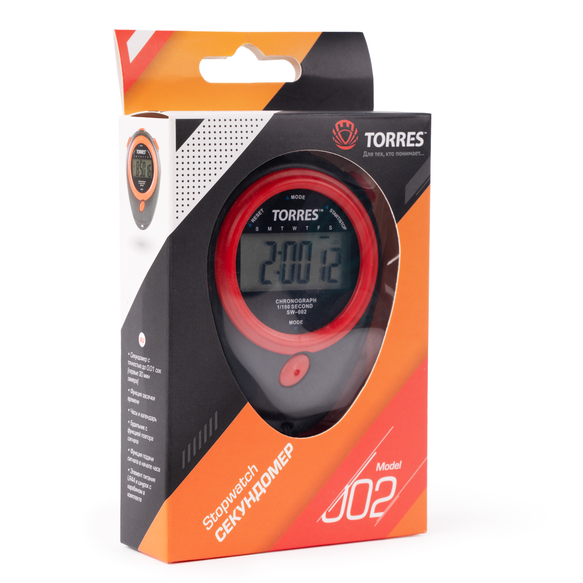 Секундомер Torres Stopwatch SW-002 черно-красный 1200_1200